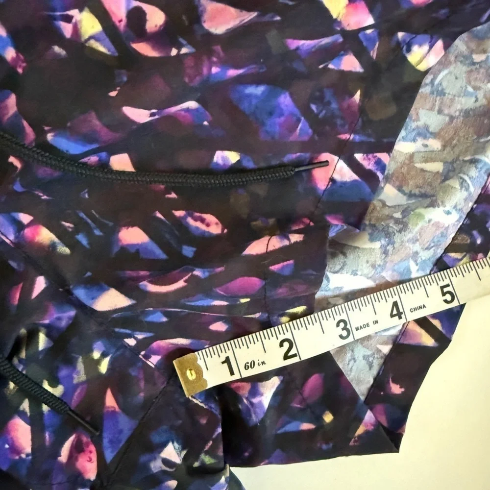 Paul Smith Men’s Swim Short Black Purple Pink Patterned Swim Trunks Short